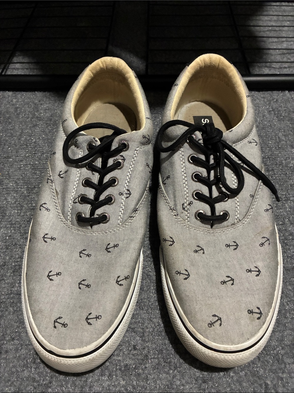 👡 Sperry Top-Sider Anchor-Print Canvas Men's Sneakers